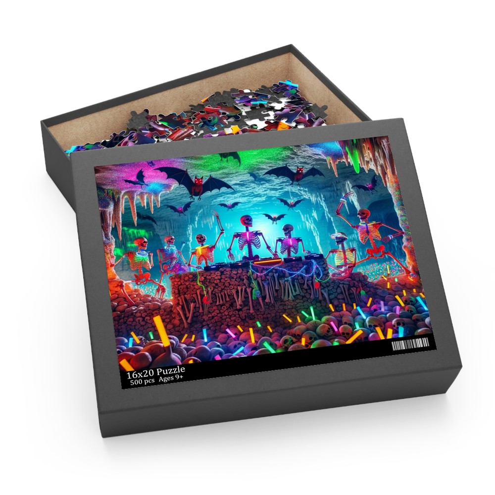 Puzzle 500-Piece Candy-Colored Catacomb Rave