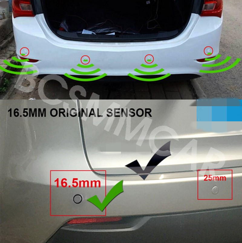 Parking Sensor With 4 Sensors Reverse Backup Car Parking Radar Alarm System Kit