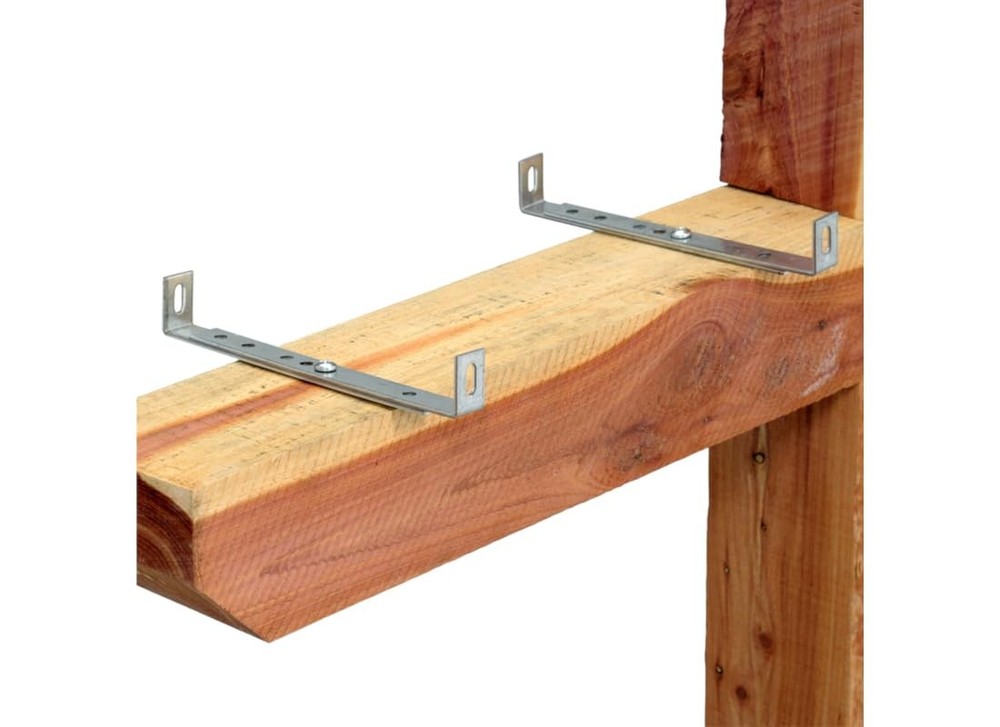 MB100000 Galvanized Steel Mailbox Mounting Bracket Universal Base Adapter