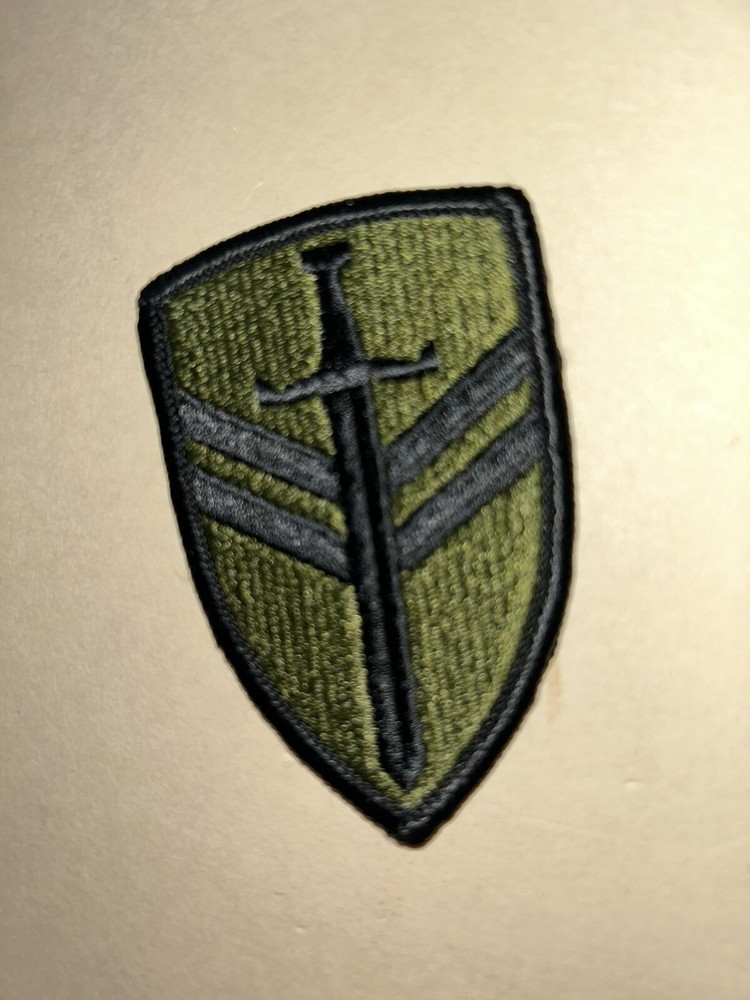U.S. ARMY / 2ND SUPPORT COMMAND - SUBDUED UNIT PATCH (Sew-On) MERROWED EDGE
