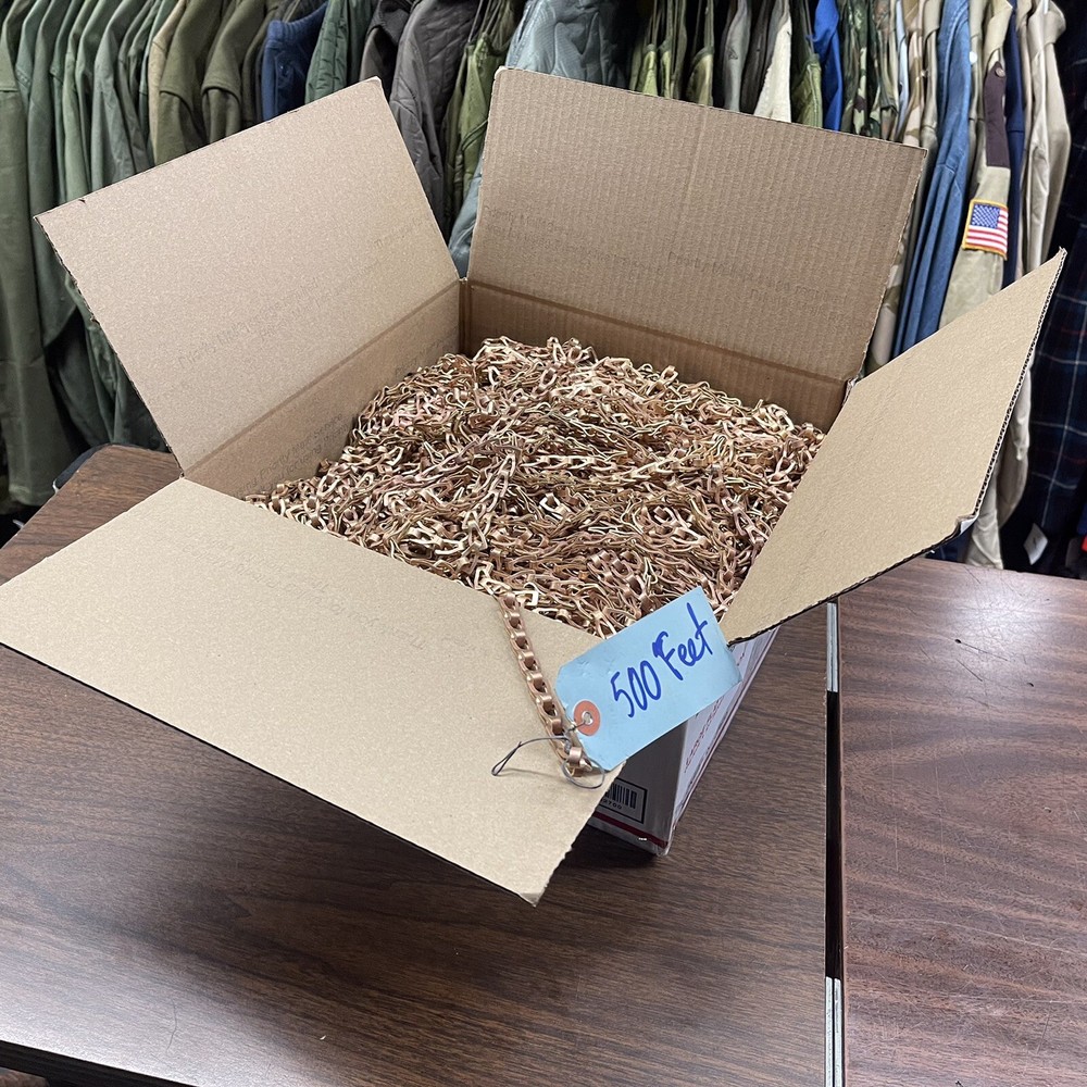 Solid Bronze Sash Chain 500 Feet #40 Bright 089-4077 (44 lbs.)