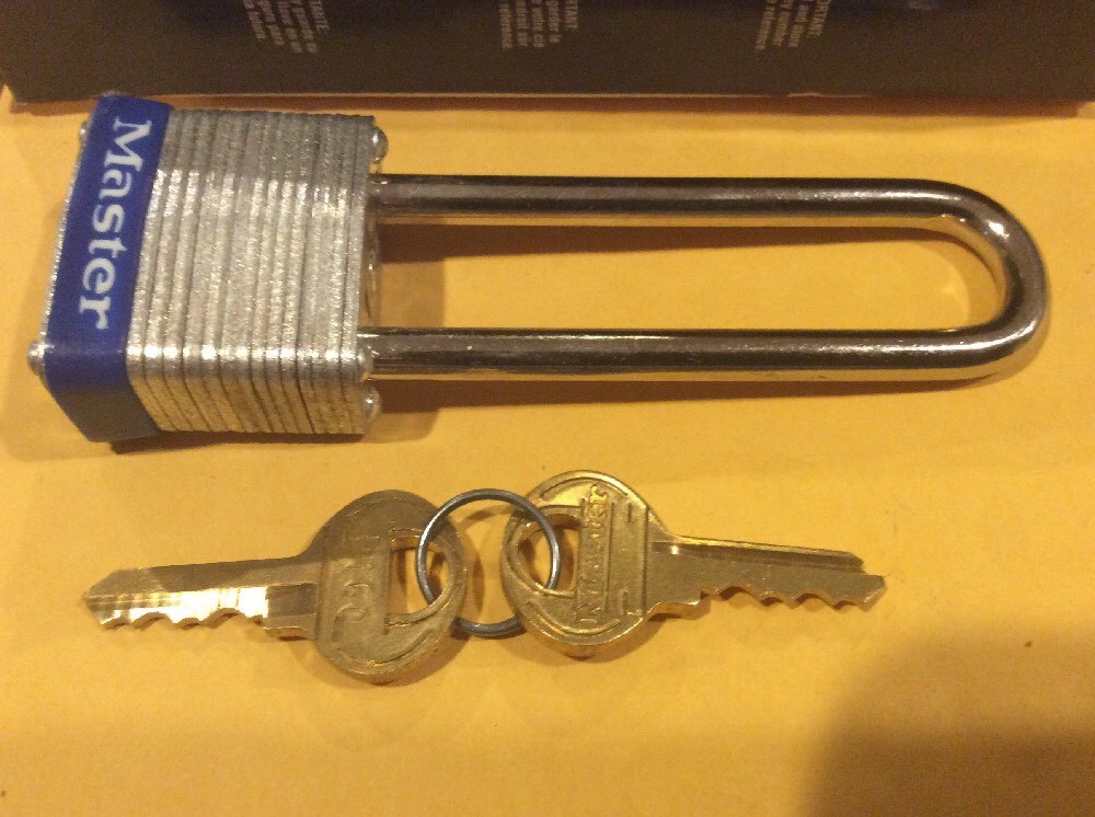 MASTER LOCK 7LJ Padlock, Steel