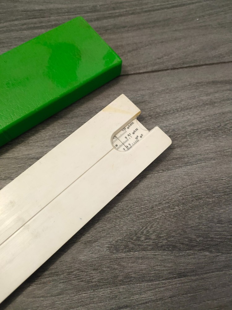 ANTIQUE MILITARY USSR SOVIET LOGARITHMIC SLIDE RULER