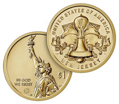 2019 AMERICAN INNOVATION DOLLAR REVERSE PROOF NEW JERSEY