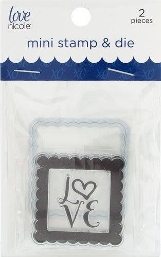 Love Nicole Embossing Die2 pc Love Stamp STC0299