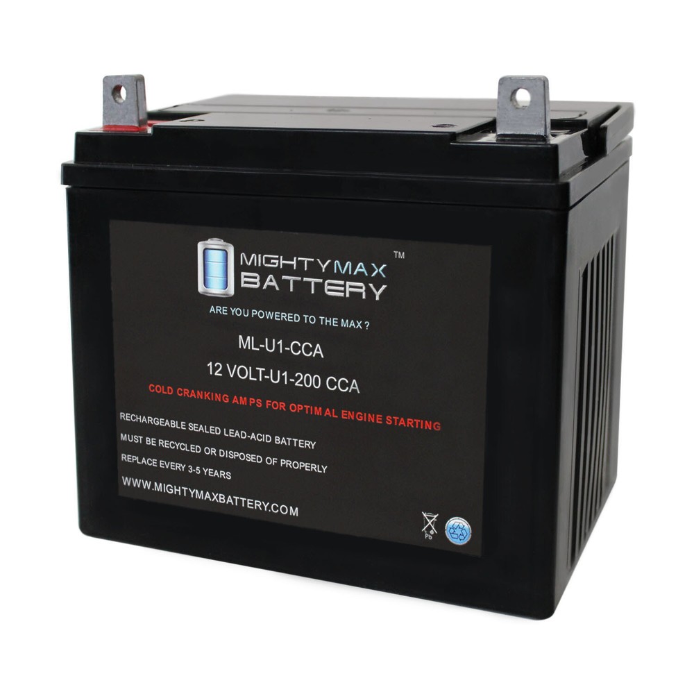 Mighty Max ML-U1 12V 200CCA Battery Replacement for Lawn Mower