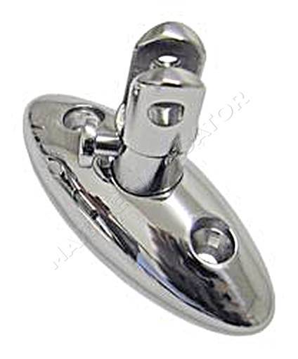 Deck Fitting Stainless Steel Rotating with Removable Fork 7mm