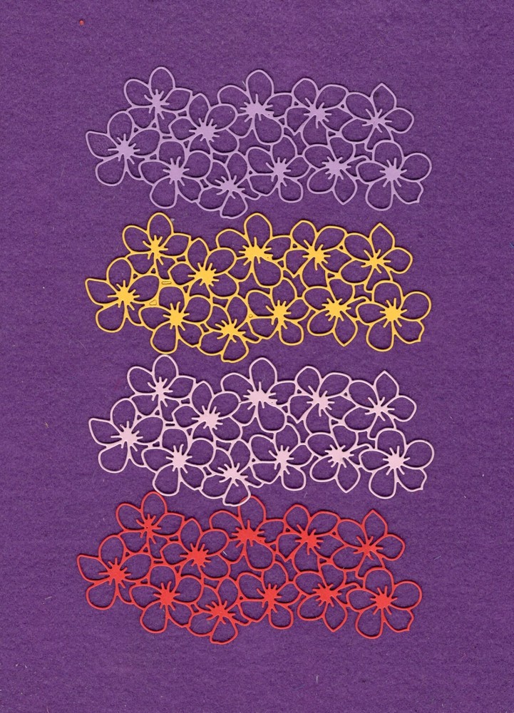 FLOWER BORDER # 3 die cuts scrapbook cards