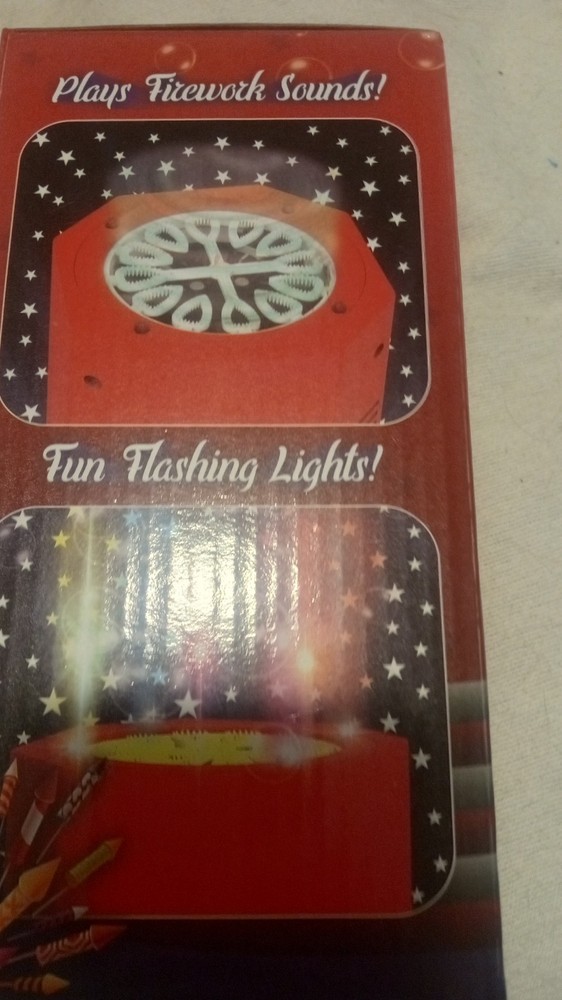 Bubble Machine Fireworks Sound Toy With Lights