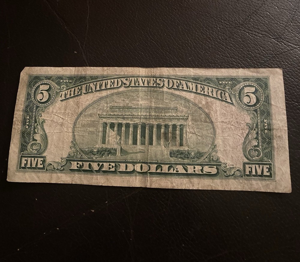 1953 A United States $5 Red Seal Note
