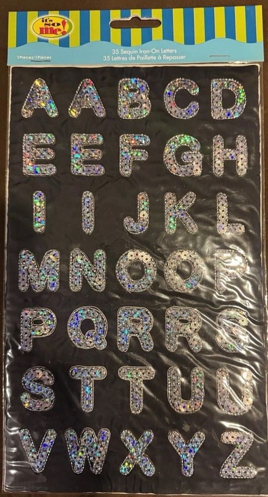 ✏️✏️Its So Me 35 Sequin Iron On Letters✏️✏️