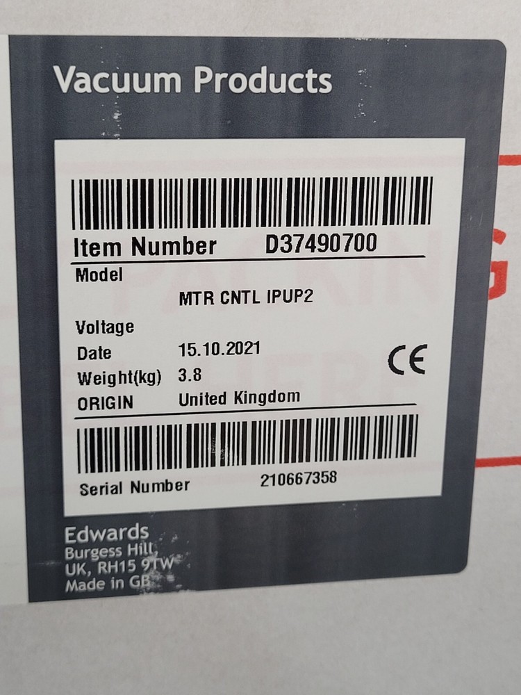 Edwards Vacuum IPUP 2 Motor Control AMAT