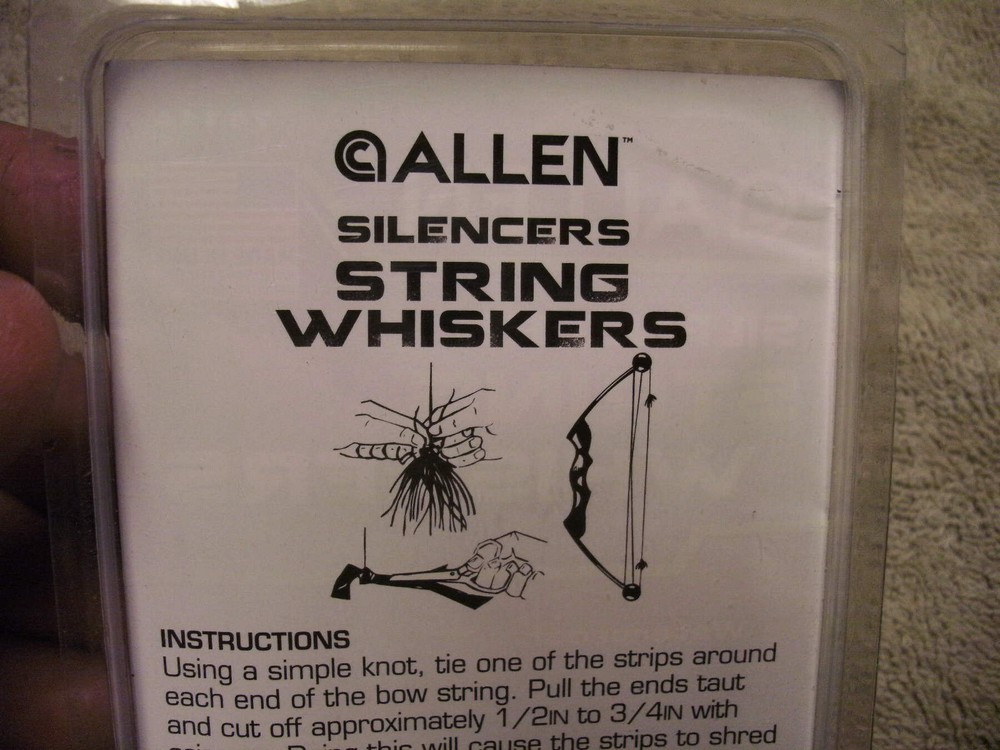 Allen #7111A Silencers String Whiskers , Two Pair in Package,