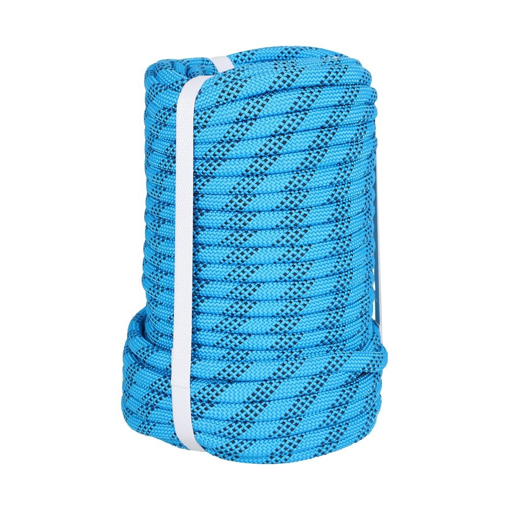 3/8" × 100' Arborist Tree  Rope Braid Polyester Rope Blue & Black