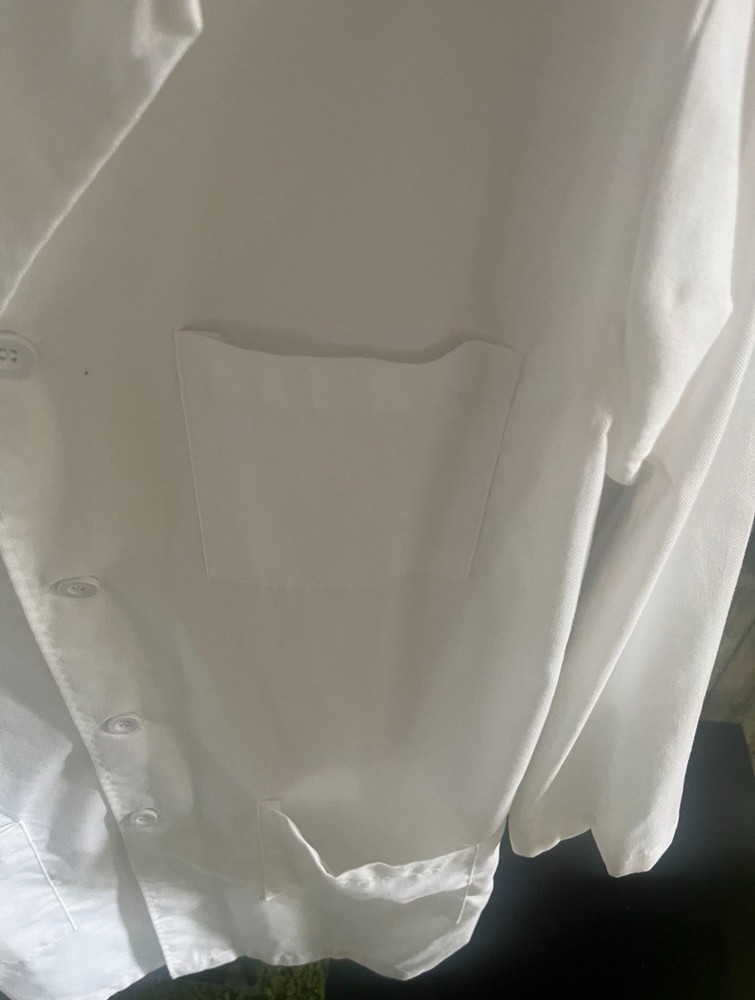 NEW Men's Lab Coat - White Size S