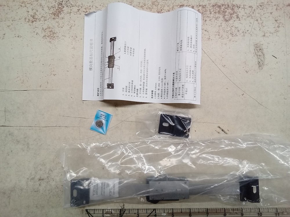 Horizontal Digital Readout Scale 6"/150mm Precision Ruler