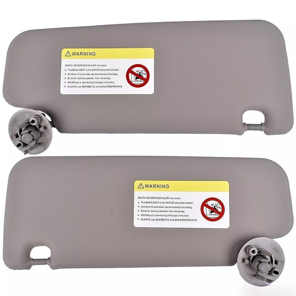 For Chevrolet Sun Visor Set Gray Driver & Passenger Side Replacement Pair
