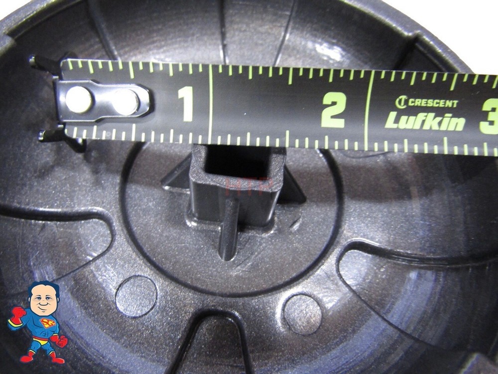 Hot Tub Spa Waterfall Control Valve 6 Spoke Graphite with (2) 3/4" Smooth Barbs