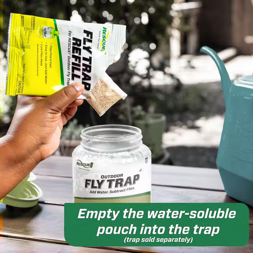 Outdoor Fly Trap Refill, Bundle of 2