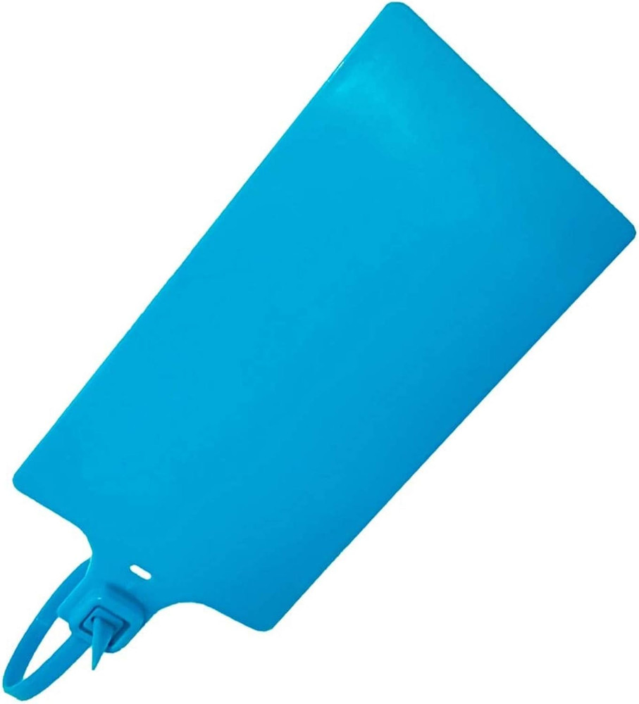 Blue Plastic Security Seals Large Zip Ties Blank Waterproof Plastic Tags Mark...