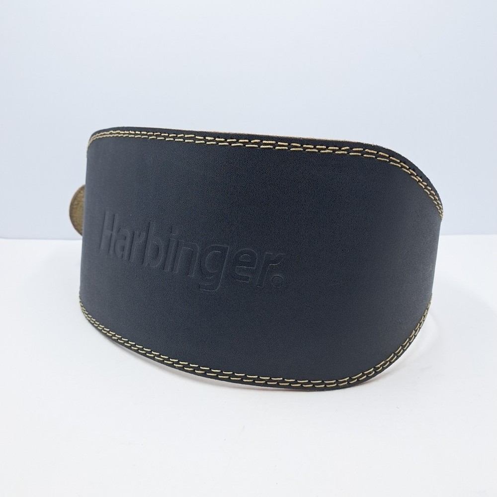 Harbinger 6" Padded Leather Weight Lifting Belt Medium