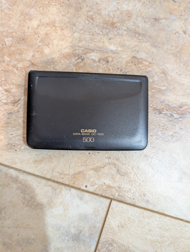 Casio Electronic Data Bank DC-7500 Needs Batteries