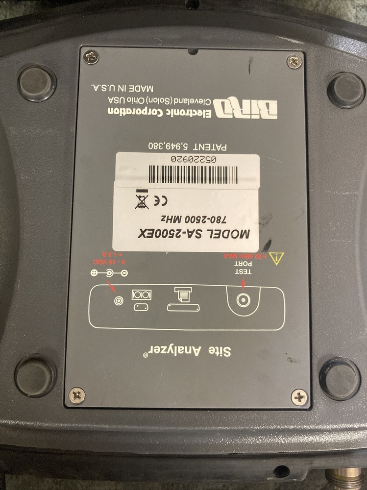 Bird Site Analyzer Model SA-2500EX 780-2500 MHz