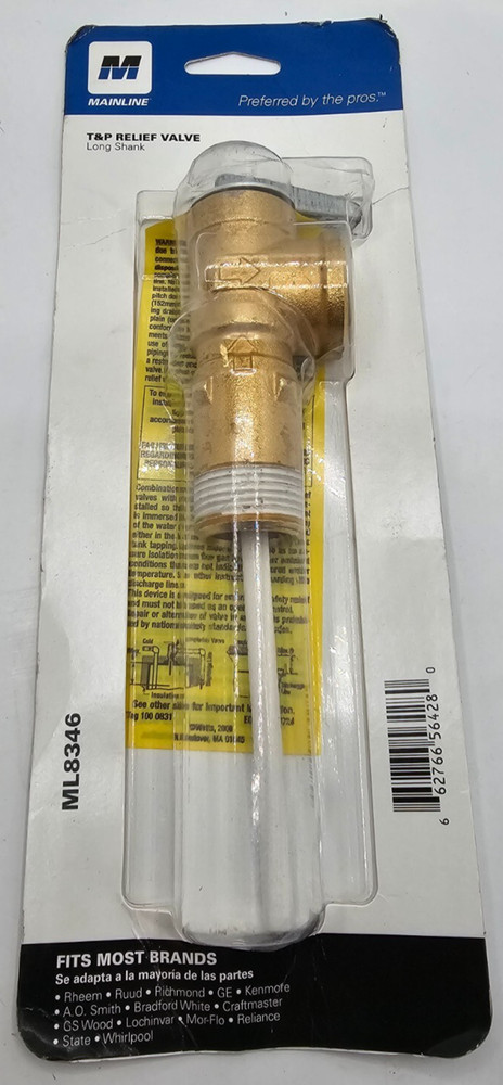 Mainline ML8346 T&P Valve Relief Valve Long Shank