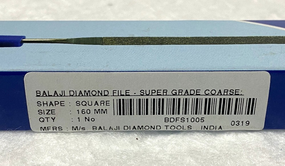 NEW Diamond Needle Files Super Grade Shape SQUARE