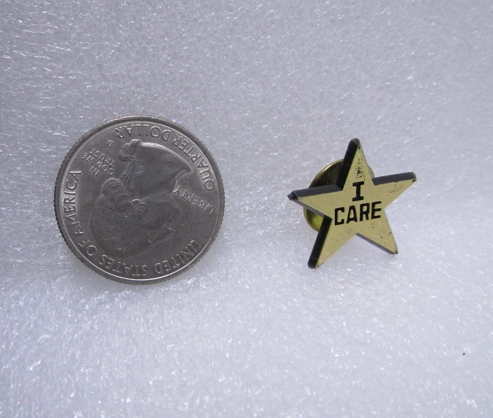 I Care - Star Plastic Pin