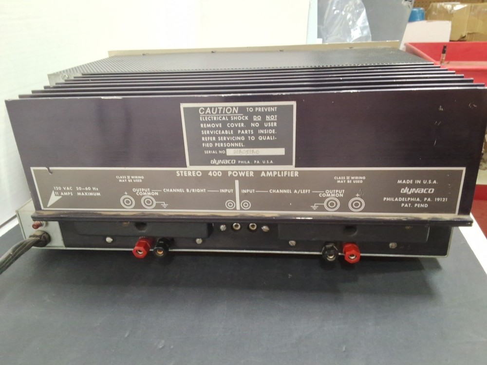 DYNACO 400 Stereo Power Amplifier - WORKING