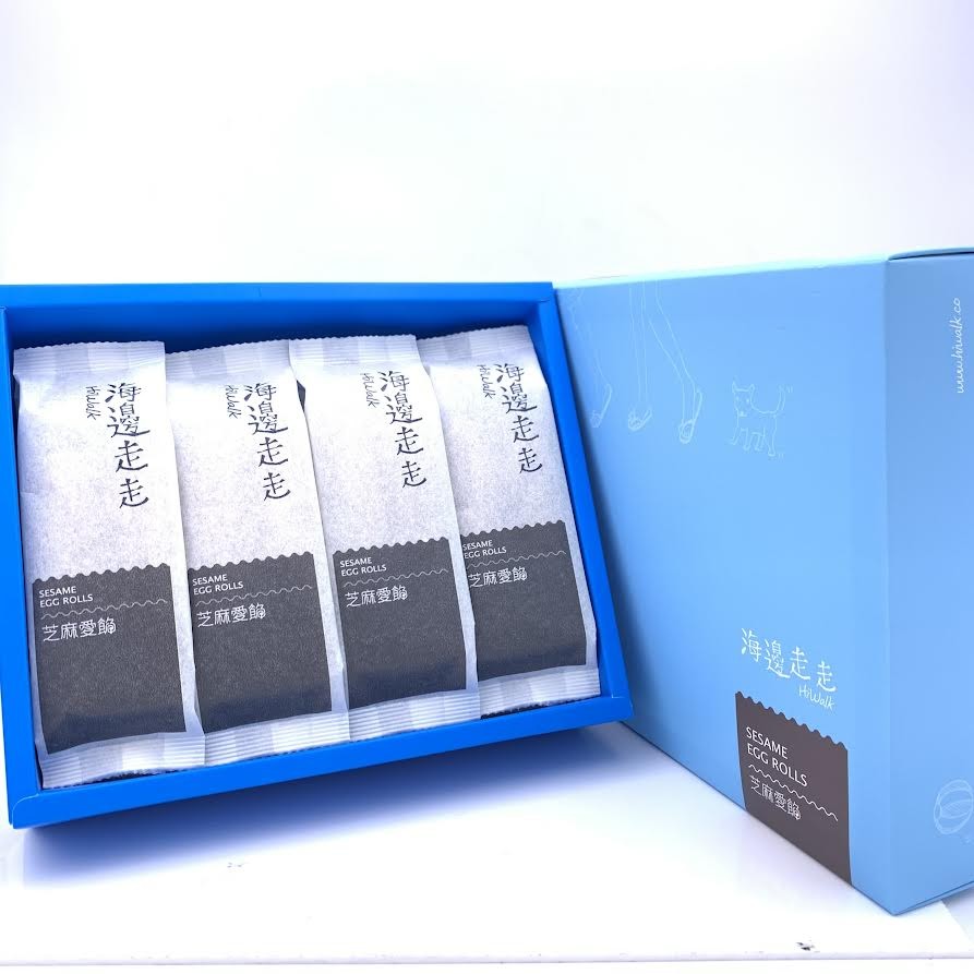 Hiwalk Sesame Egg Rolls 50gX8Pcs海邊走走芝麻愛餡蛋捲