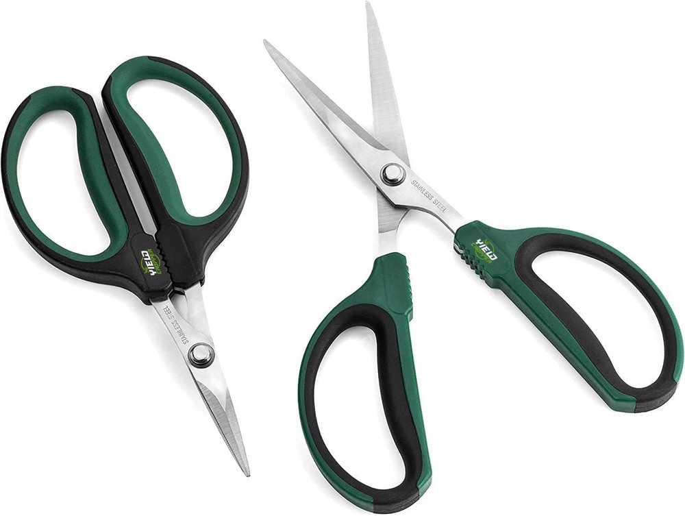 Professional 2-Pack Bonsai Scissors & Trimming Shears Set - Ergonomic & Durable