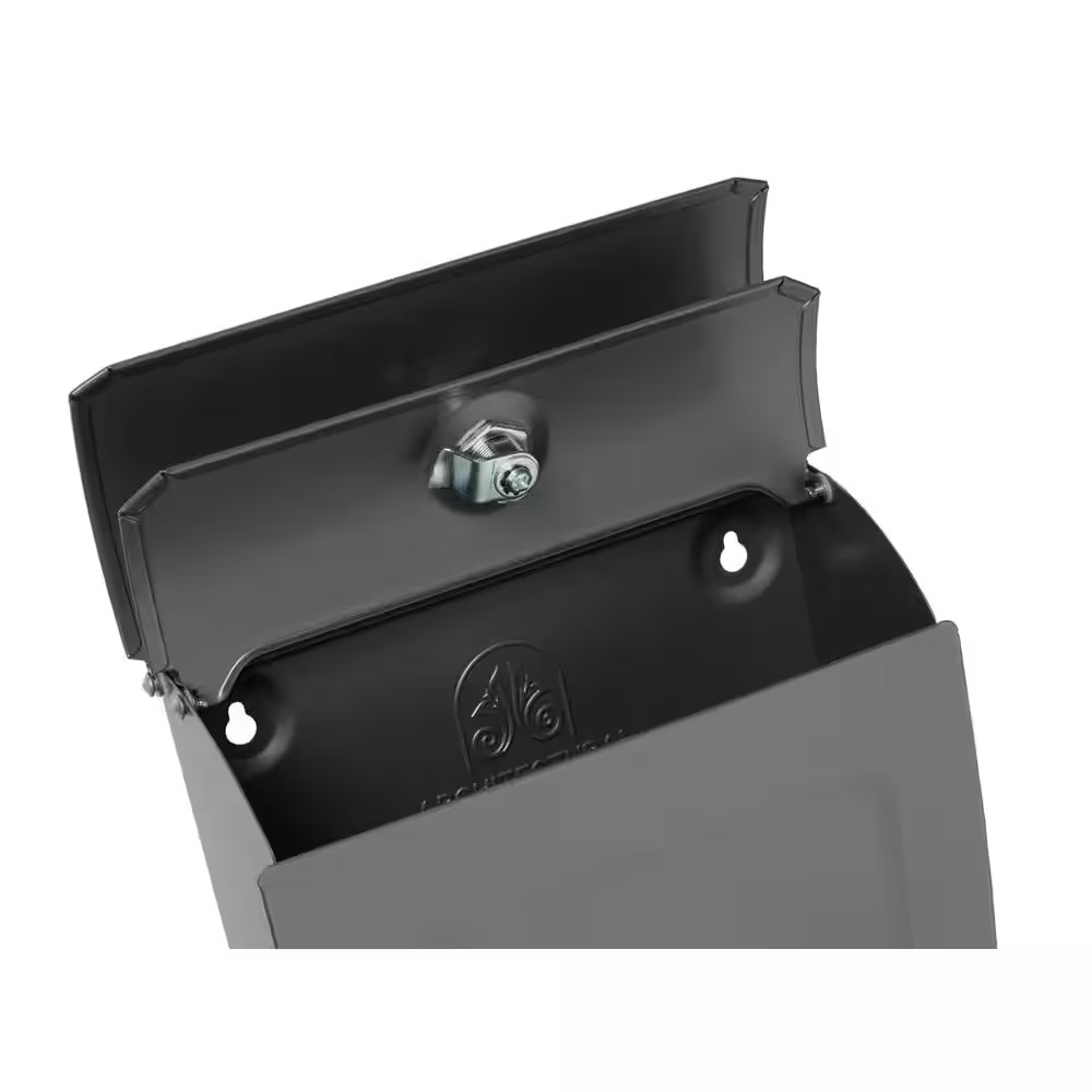 Aspen Graphite, Small, Steel, Locking, Wall Mount Mailbox