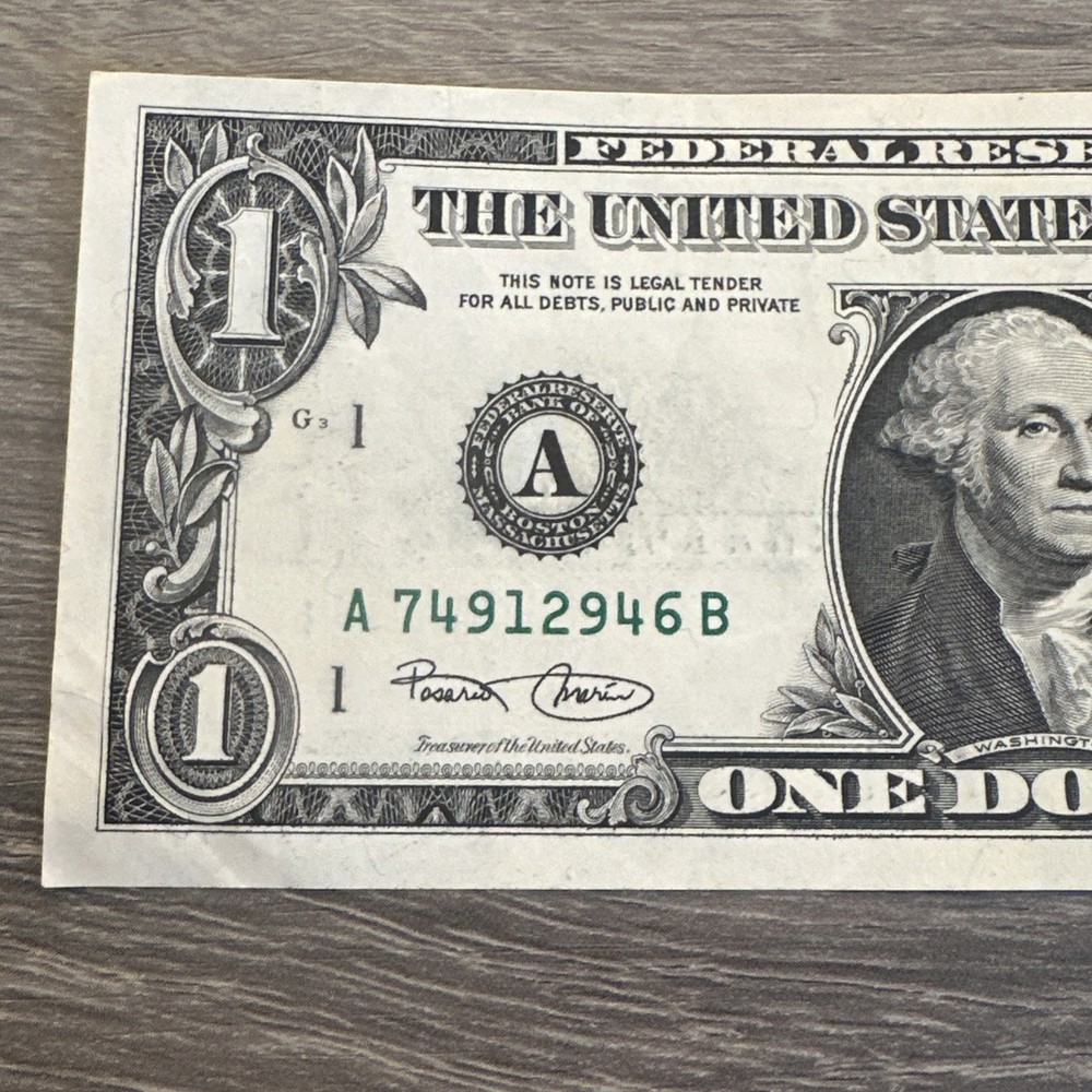 RARE DOUBLE ERRORS 2001 BOSTON $1 MISALIGNED and INVERTED BACK ERRORS