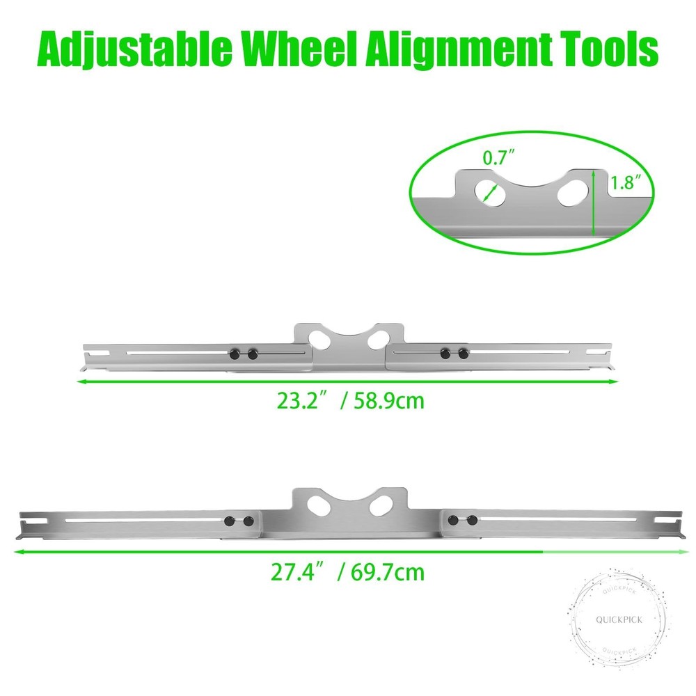 2PCS Wheel Alignment Tool, Heavy Duty Toe Alignment Tool Plates, Front End