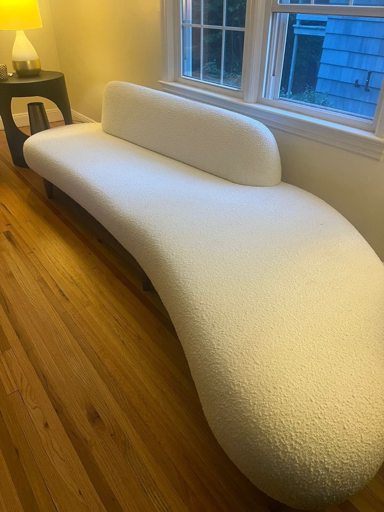 Kardiel White Kidney Bean Sofa