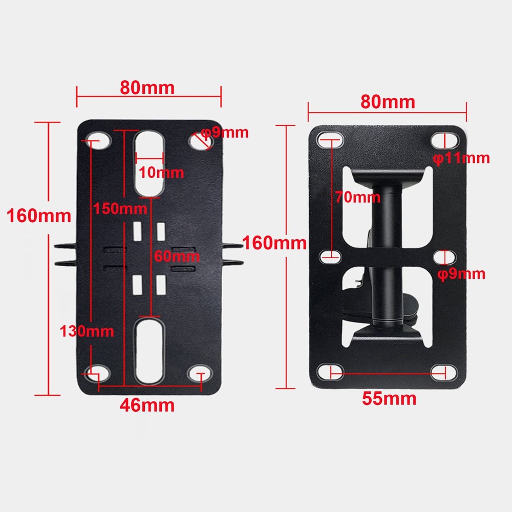 Howonder Speaker Wall Mount, Mount Bracket Design for Black