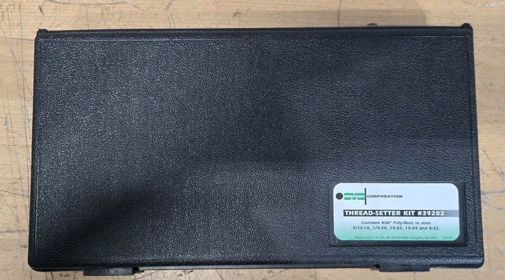 Marson Thread Setter Kit with Klik Poly-Nuts Model 39202