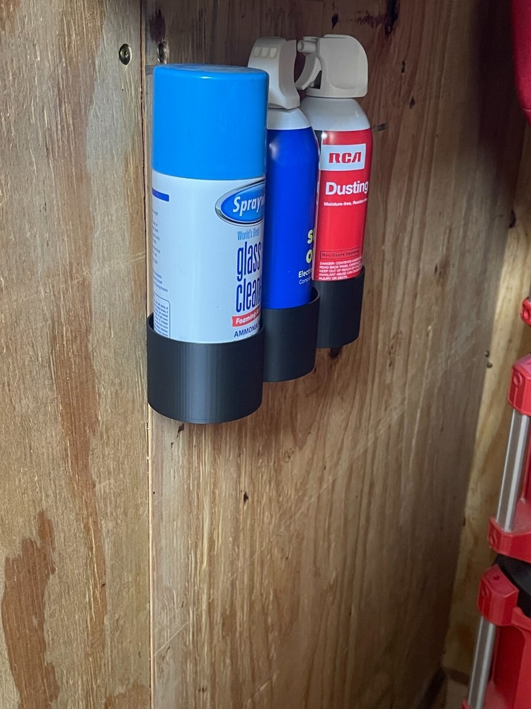 Spray Can Holder Holds 3 Cans