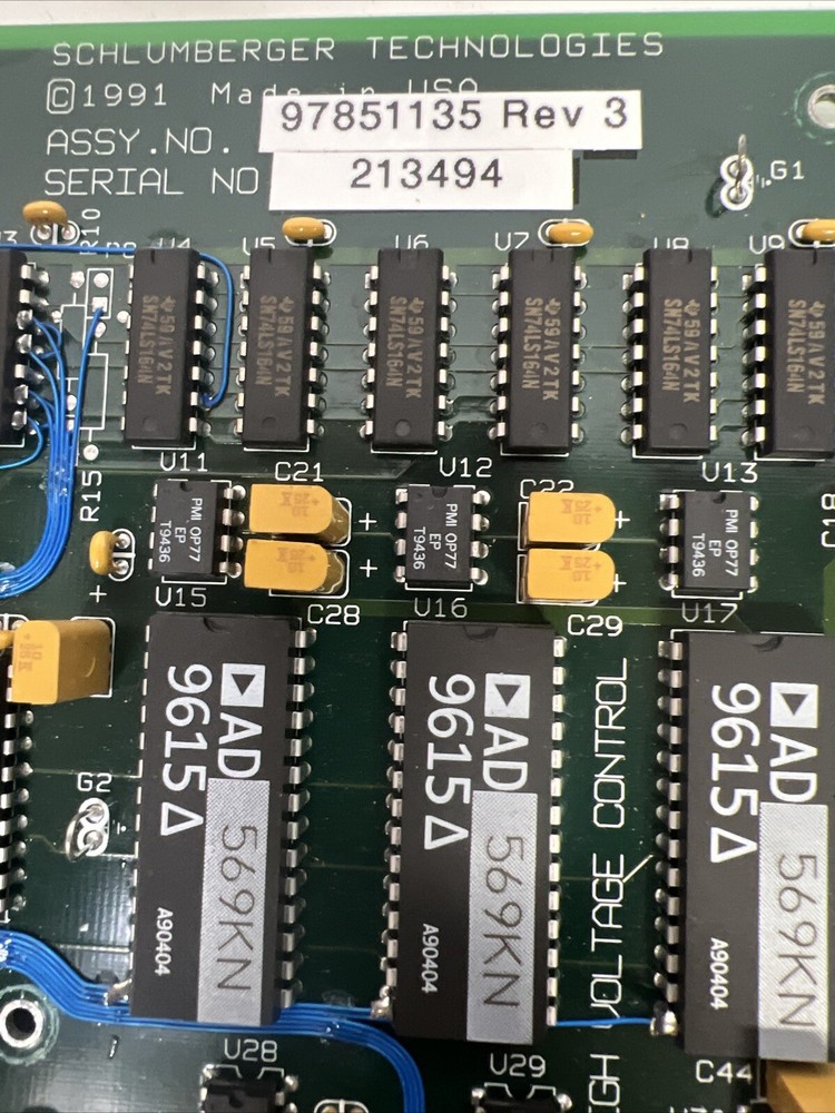 Schlumberger Technologies 97851135 Board 40851113-1