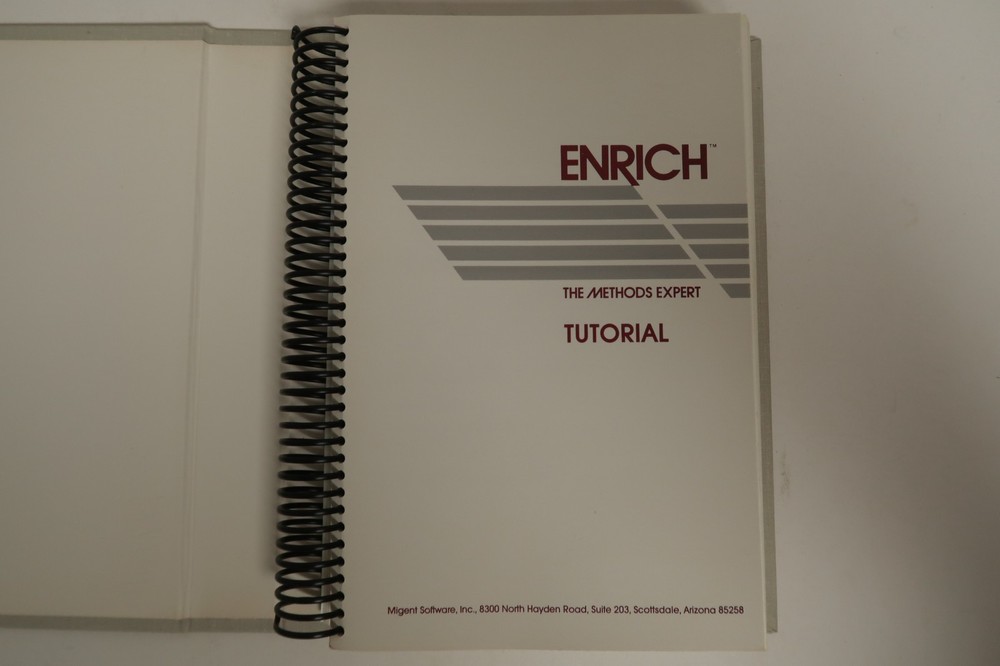 Enrich The Methods Expert Migent PC Computer Program Floppy Discs 1985 & Manuals