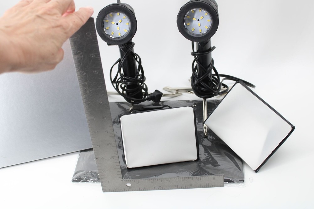 2 Mini Softbox Lights Reflector Boards Lot