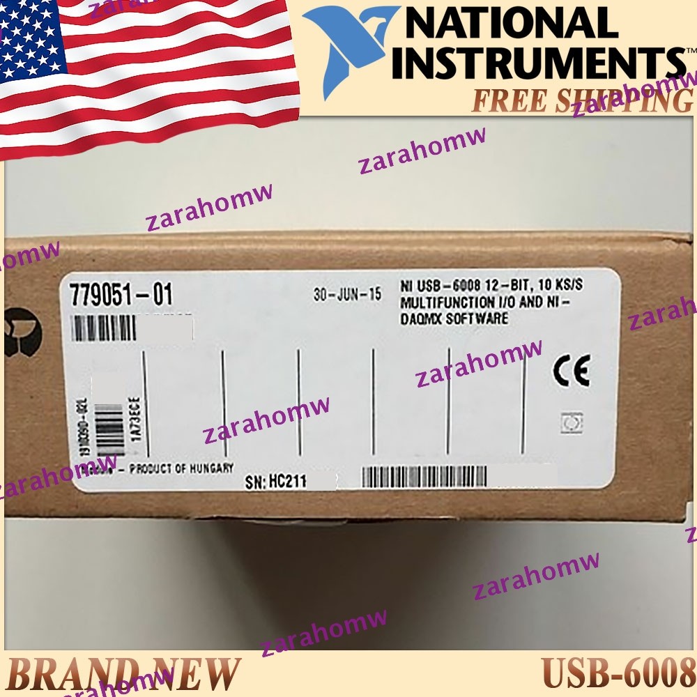 National Instruments USB-6008 Data Acquisition Card NI US USB 6008 Same Day Ship