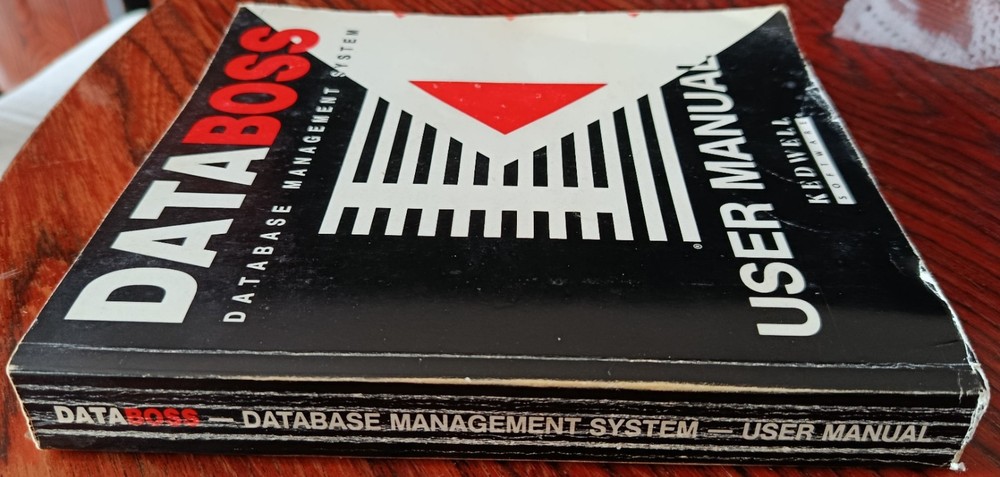 DATABOSS TURBO PASCAL DBMS APPLICATION GENERATOR - DOS - 1991 - VINTAGE