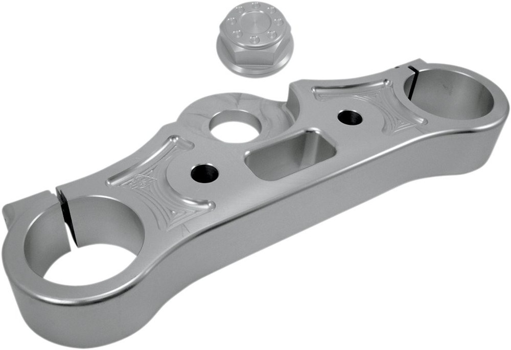 Joker Machine Upper Triple Tree | Clear Anodized (10-330S)