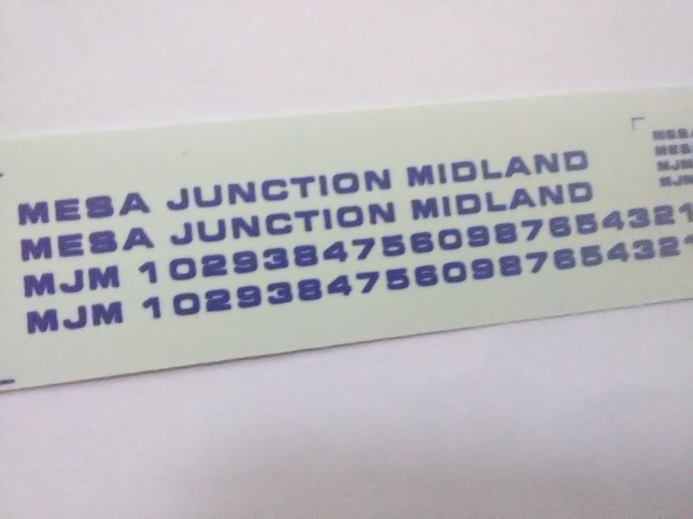 DM Custom Decals HO Mesa Junction Midland ~ TS
