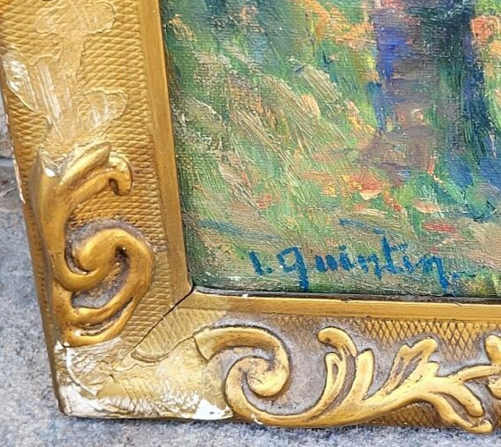Irma Quintin Belgian Artist Impressionist Scene