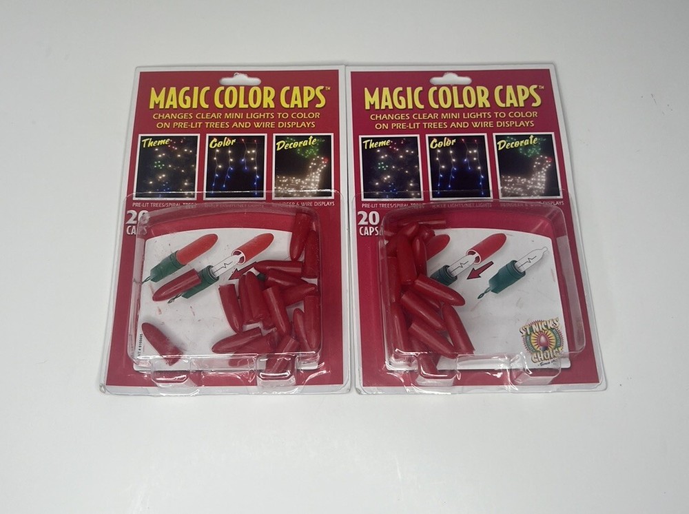 Lot Of 2 Magic Caps Red