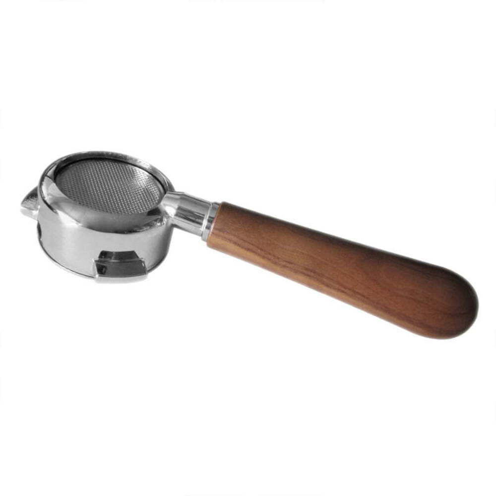 Portafilter Bottomless Curved Walnut Handle San Marco